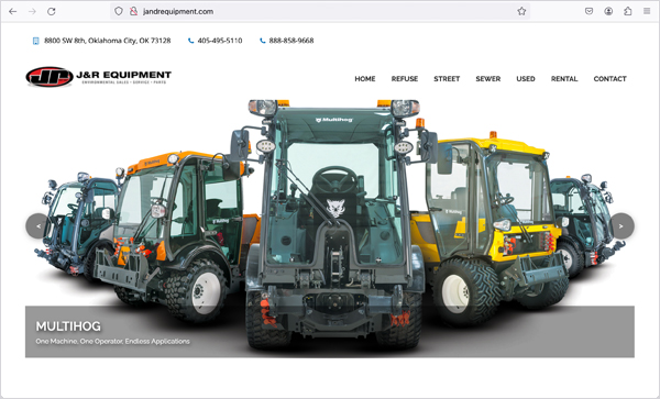 J&R Equipment Website