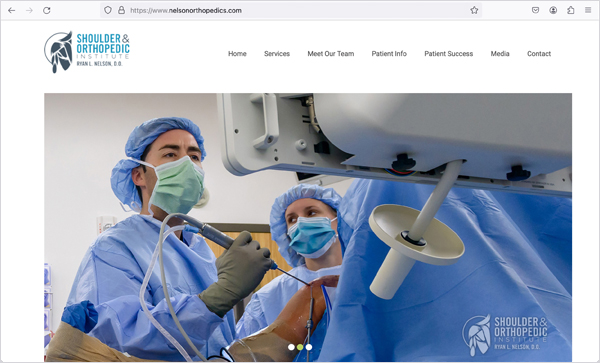 Shoulder & Orthopedic Institute Website
